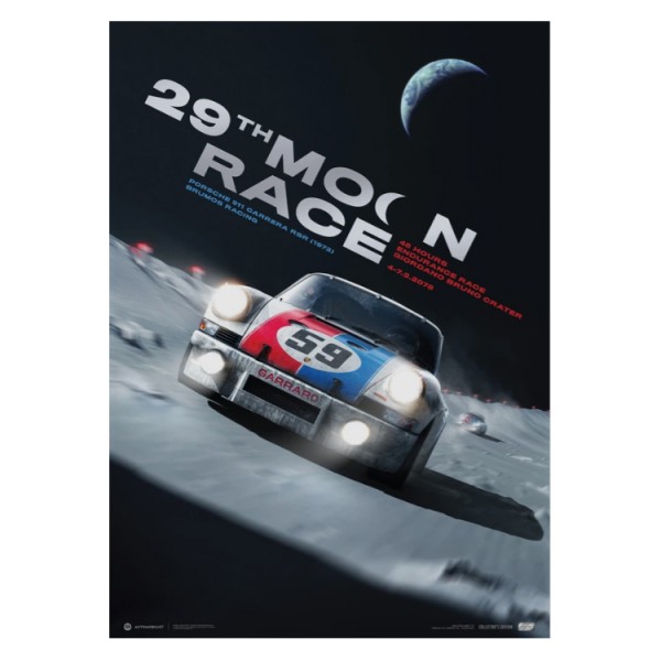 Affiche Porsche 911 Carrera RSR - 29th Moon Race - 2078