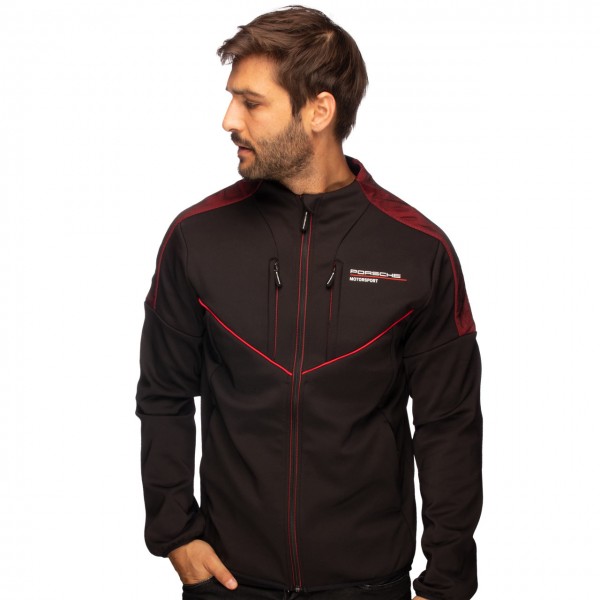 Porsche Motorsport Softshell Jacke schwarz/rot