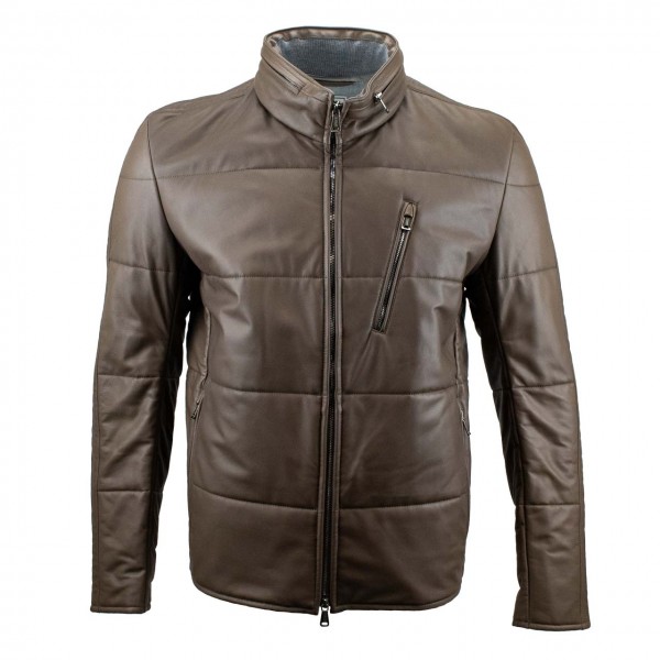 Heinz Bauer Leather jacket Tempelhof mud