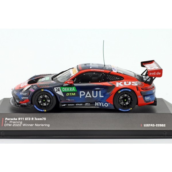 Porsche 911 GT3 R #24 Ganador Norisring DTM 2022 KÜS Team75 T. Preining 1:43