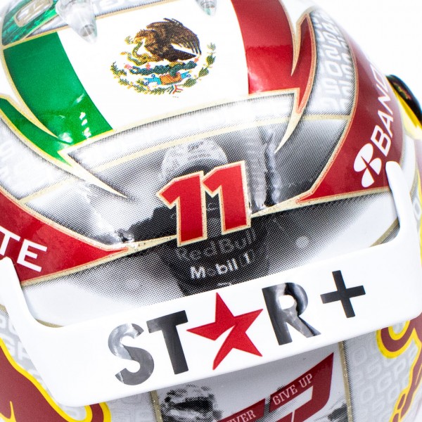 Sergio Pérez miniature helmet Formula 1 Singapore GP 2023 1/2