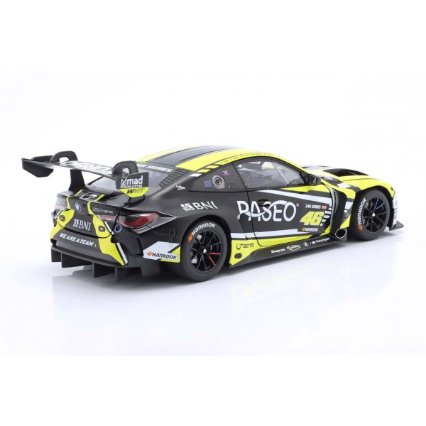 BMW M4 GT3 3° posto 24h Dubai 2023 Team WRT - Rossi, Gelael, Hesse, Marin, Balena in scala 1:18