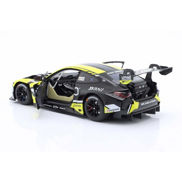 BMW M4 GT3 3° posto 24h Dubai 2023 Team WRT - Rossi, Gelael, Hesse, Marin, Balena in scala 1:18