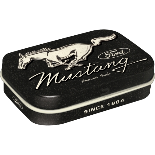 Pillbox Ford Mustang - Horse Logo Black