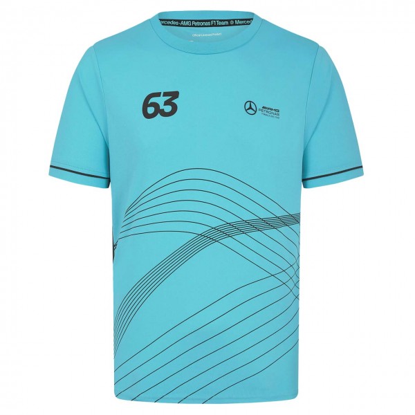 Mercedes-AMG Petronas Georg Russell T-Shirt bleu