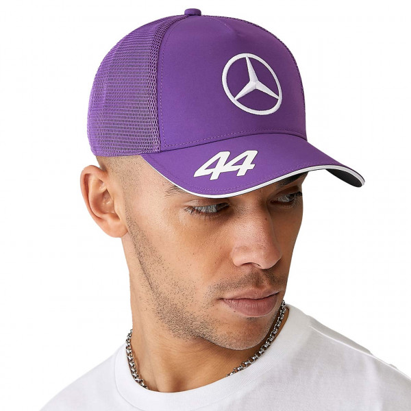 Mercedes-AMG Petronas Lewis Hamilton Trucker Cap purple