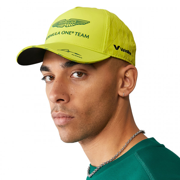 Aston Martin F1 Alonso Cap gelb