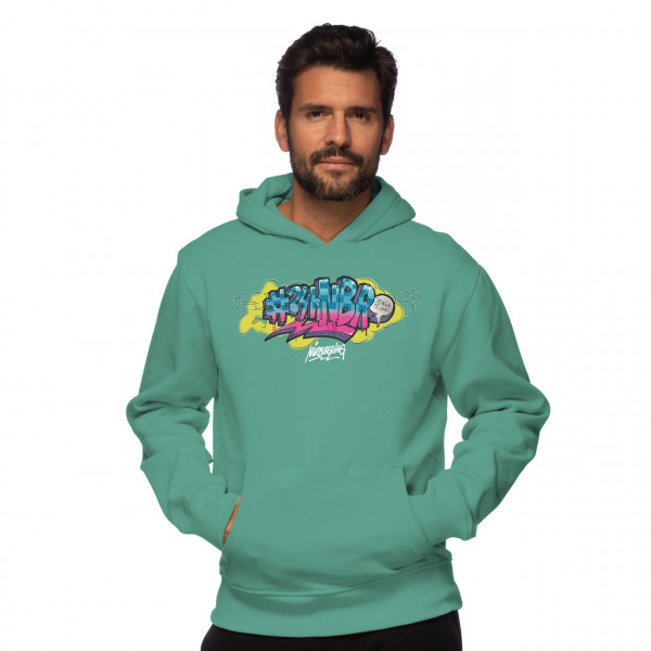 24h-Race Graffiti Hoodie Graphic green