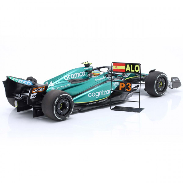 Fernando Alonso Aston Martin AMR23 Formel 1 Bahrain GP 2023 1:18