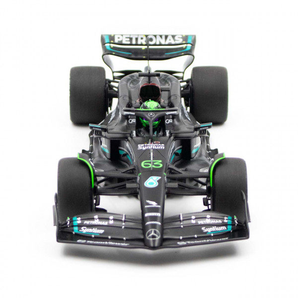 George Russell Mercedes AMG Petronas W14 Formel 1 Bahrain GP 2023 1:18