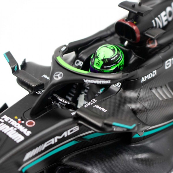 George Russell Mercedes AMG Petronas W14 Formel 1 Bahrain GP 2023 1:18