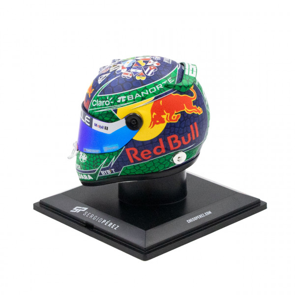 Sergio Pérez casque miniature Formule 1 Miami GP 2024 1/4