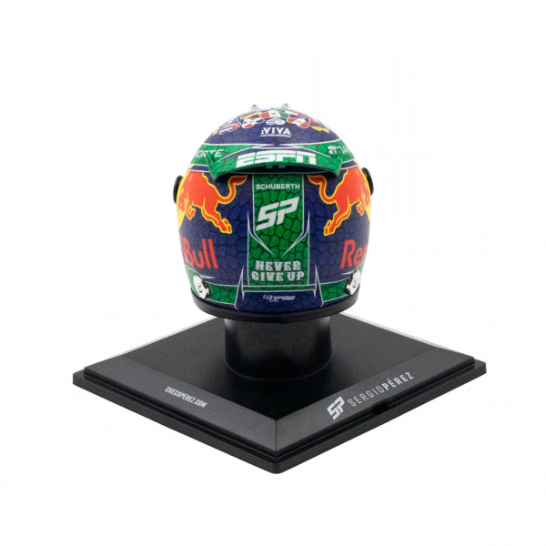 Sergio Pérez casque miniature Formule 1 Miami GP 2024 1/4