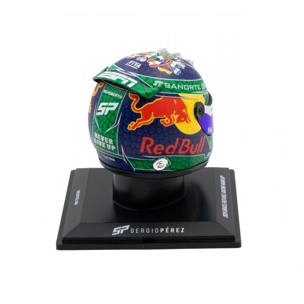 Sergio Pérez miniature helmet Formula 1 Miami GP 2024 1/4