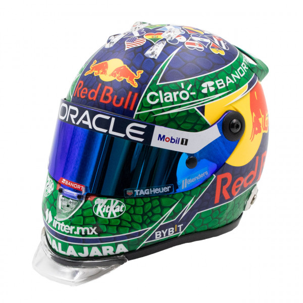 Sergio Pérez miniature helmet Formula 1 Miami GP 2024 1/4