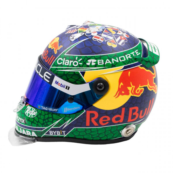 Sergio Pérez miniature helmet Formula 1 Miami GP 2024 1/4