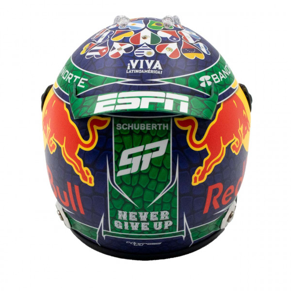 Sergio Pérez miniature helmet Formula 1 Miami GP 2024 1/4