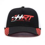 HRT Gorra Racing negro/blanco