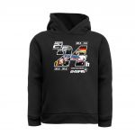 24h Nürburgring/Spa Sudadera para niños con capucha negro