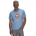 Gulf Camiseta Logo azul claro