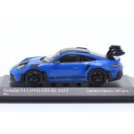 Porsche 911 (992) GT3 RS 2023 blau / Dekor schwarz 1:43